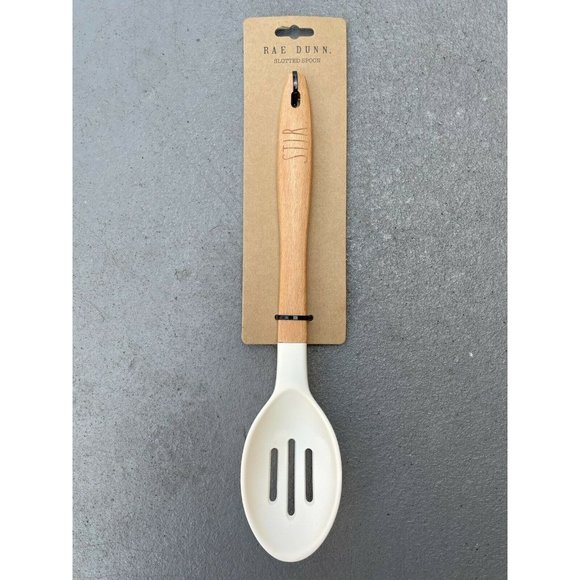 Rae Dunn Slotted Spoon Kitchen Utensils Stir Spoon #3301 - Picture 9 of 11